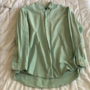 Green polo shirt